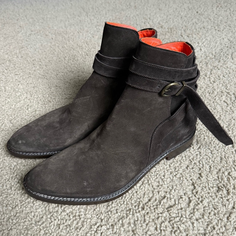 Rodolphe Menudier Suede Chelsea Boots